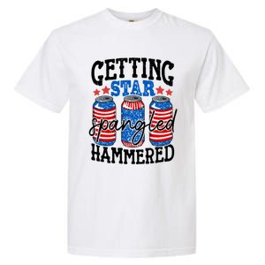 Getting Star Spangled Hammered Funny 4th Of July Patriotic Cute Gift Garment-Dyed Heavyweight T-Shirt