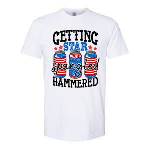 Getting Star Spangled Hammered Funny 4th Of July Patriotic Cute Gift Softstyle CVC T-Shirt