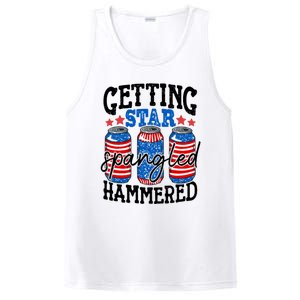 Getting Star Spangled Hammered Funny 4th Of July Patriotic Cute Gift PosiCharge Competitor Tank