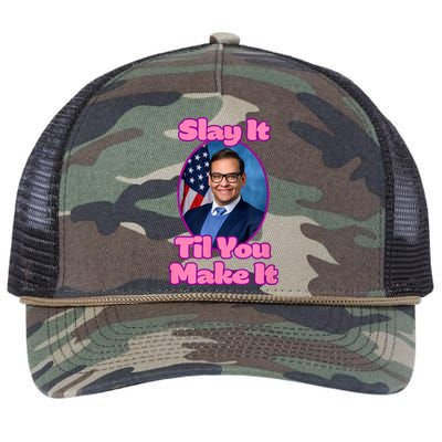 George Santos Slay Design Retro Rope Trucker Hat Cap