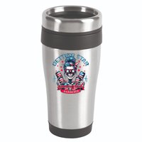 Getting Star Spangled Hammered Skeleton 4th Of July 16oz Travel Tumbler