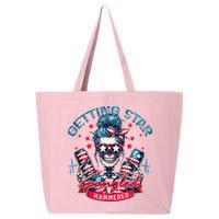 Getting Star Spangled Hammered Skeleton 4th Of July 25L Jumbo Tote