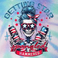 Getting Star Spangled Hammered Skeleton 4th Of July Legacy Tie Dye Trucker Hat