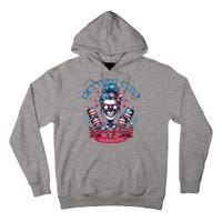 Getting Star Spangled Hammered Skeleton 4th Of July Tall Hoodie