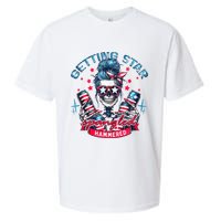 Getting Star Spangled Hammered Skeleton 4th Of July Sueded Cloud Jersey T-Shirt