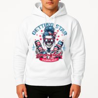 Getting Star Spangled Hammered Skeleton 4th Of July Hoodie