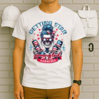 Getting Star Spangled Hammered Skeleton 4th Of July T-Shirt