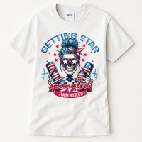 Getting Star Spangled Hammered Skeleton 4th Of July Tall T-Shirt