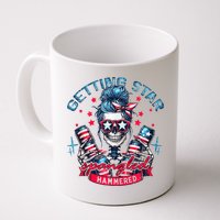 Getting Star Spangled Hammered Skeleton 4th Of July Mug