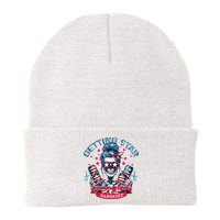 Getting Star Spangled Hammered Skeleton 4th Of July Beanie