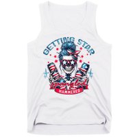 Getting Star Spangled Hammered Skeleton 4th Of July Tank Top