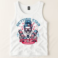 Getting Star Spangled Hammered Skeleton 4th Of July Tank Top