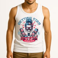 Getting Star Spangled Hammered Skeleton 4th Of July Tank Top