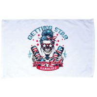 Getting Star Spangled Hammered Skeleton 4th Of July Microfiber Hand Towel