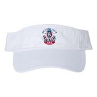 Getting Star Spangled Hammered Skeleton 4th Of July Visor