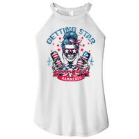 Getting Star Spangled Hammered Skeleton 4th Of July Women's Perfect Tri Rocker Tank