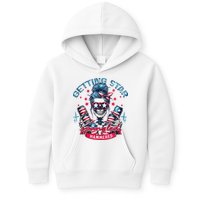 Getting Star Spangled Hammered Skeleton 4th Of July Kids Hoodie