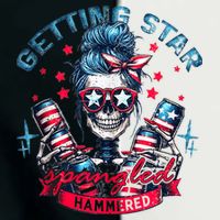 Getting Star Spangled Hammered Skeleton 4th Of July Infant Baby Jersey Bodysuit