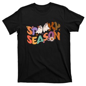 Groovy Spooky Season Cute Ghost Retro Halloween Boo Costume T-Shirt