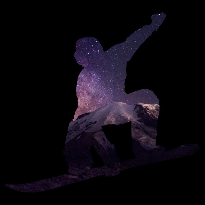 Galaxy Space Ski Boarding City Backpack