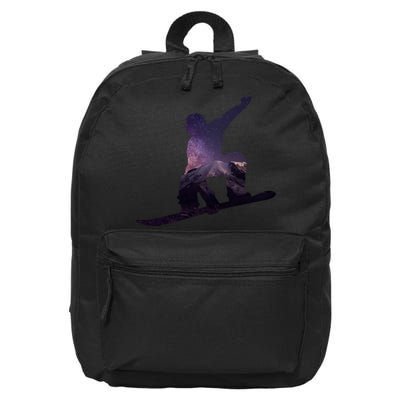 Galaxy Space Ski Boarding 16 in Basic Backpack