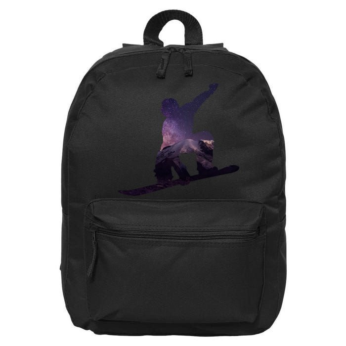 Galaxy Space Ski Boarding 16 in Basic Backpack