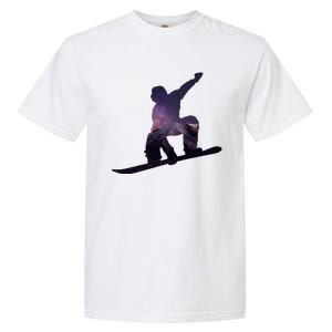 Galaxy Space Ski Boarding Garment-Dyed Heavyweight T-Shirt