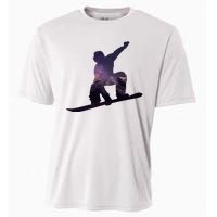 Galaxy Space Ski Boarding Cooling Performance Crew T-Shirt