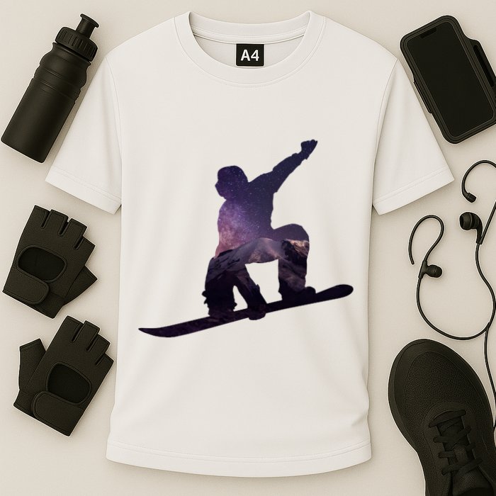 Galaxy Space Ski Boarding Performance Shirt