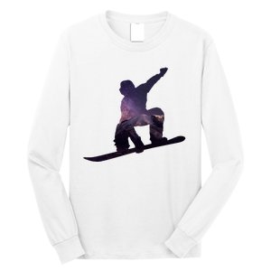 Galaxy Space Ski Boarding Long Sleeve Shirt