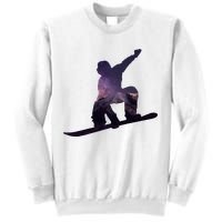 Galaxy Space Ski Boarding Sweatshirt