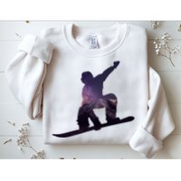 Galaxy Space Ski Boarding Sweatshirt