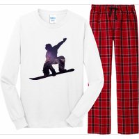 Galaxy Space Ski Boarding Long Sleeve Pajama Set