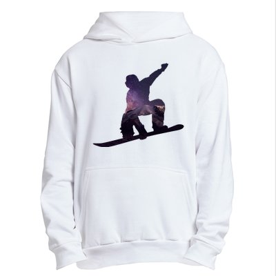 Galaxy Space Ski Boarding Urban Pullover Hoodie