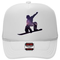 Galaxy Space Ski Boarding Trucker Hat