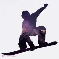 Galaxy Space Ski Boarding Trucker Hat