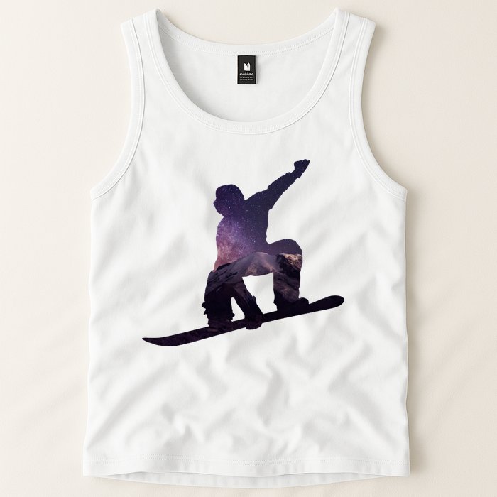 Galaxy Space Ski Boarding Tank Top