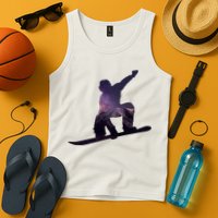 Galaxy Space Ski Boarding Tank Top