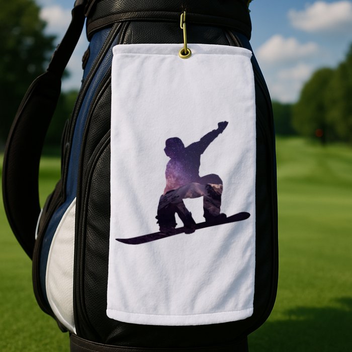 Galaxy Space Ski Boarding Golf Towel