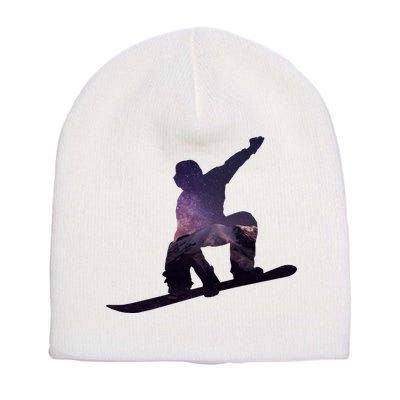 Galaxy Space Ski Boarding Short Acrylic Beanie