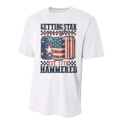 Getting Star Spangled Hammered Independence Day Performance Sprint T-Shirt