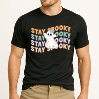 Groovy Stay Spooky Vibes Retro Floral Ghost Hippie Halloween Performance Shirt