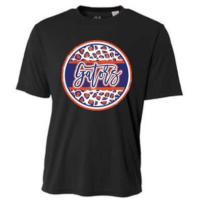 Gators School Sports Fan Team Spirit Mascot Heart Cooling Performance Crew T-Shirt