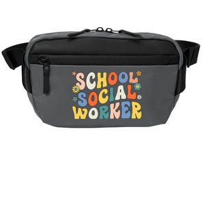 Groovy School Social Worker Coping Skills Back To School Crossbody Pack