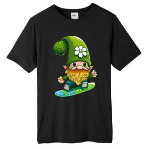 Gnome Surfing Skating St Patricks Day Funny Gift Tall Fusion ChromaSoft Performance T-Shirt