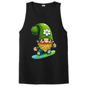 Gnome Surfing Skating St Patricks Day Funny Gift PosiCharge Competitor Tank