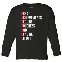 Garbage Strong Statement Toddler Long Sleeve Shirt