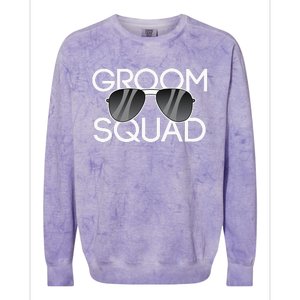 Groom Squad Sunglasses Wedding Bachelor Party Colorblast Crewneck Sweatshirt