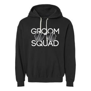 Groom Squad Sunglasses Wedding Bachelor Party Garment-Dyed Fleece Hoodie