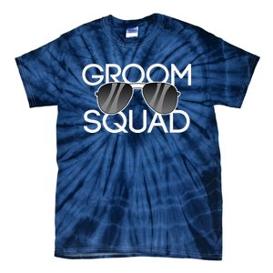 Groom Squad Sunglasses Wedding Bachelor Party Tie-Dye T-Shirt